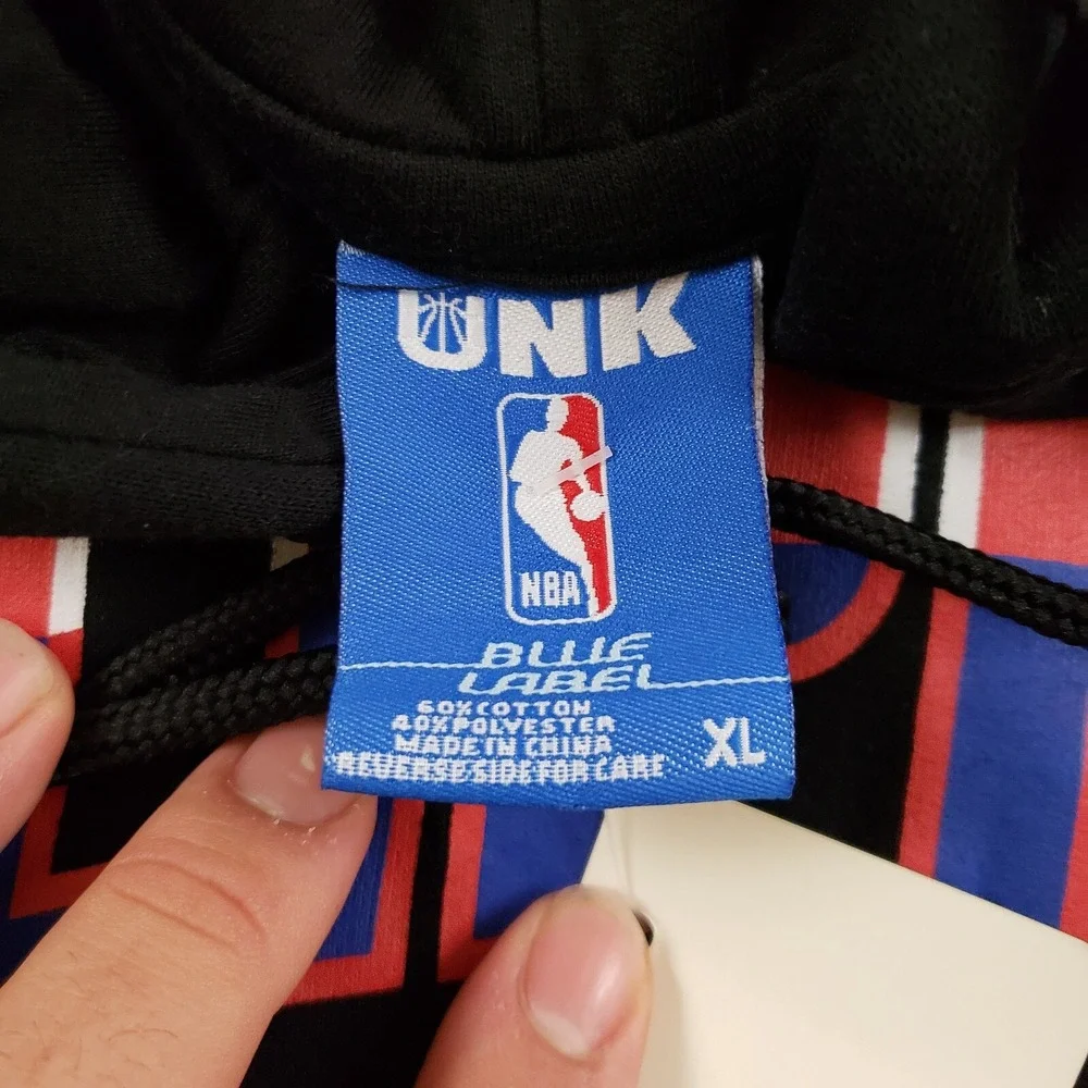 Los Angeles Clippers Sweater Mens Extra Large Black Red NBA Basketball UNK Adult